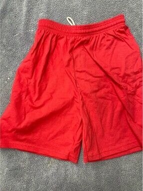 Vintage Pluma Red Adult S Shorts With Drawstring 90s Athletic With Pockets